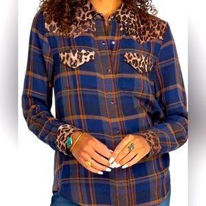 JOHNNY WAS flannel meets animal